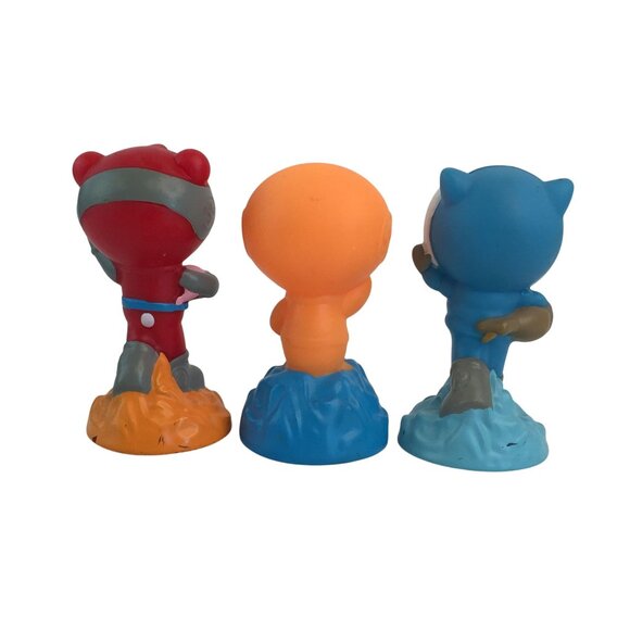 Mattel Octonauts Captain Barnacles Kwazii Peso Bath Toys 2014 Plastic Figures - Picture 3 of 5